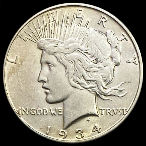 1934-D Silver Peace Dollar CLOSELY UNCIRCULATED