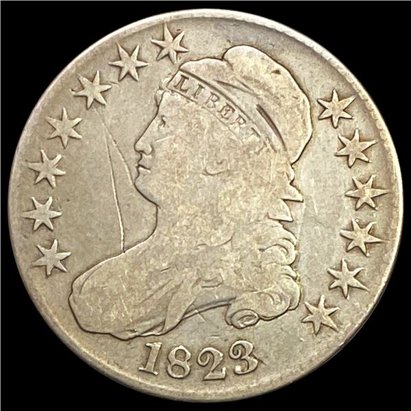 1823 Draped Bust Half Dollar NICELY CIRCULATED