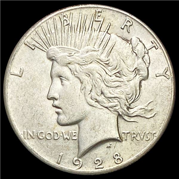 1928 Silver Peace Dollar CLOSELY UNCIRCULATED