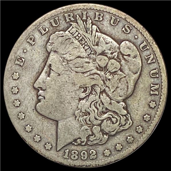 1892-CC Morgan Silver Dollar LIGHTLY CIRCULATED