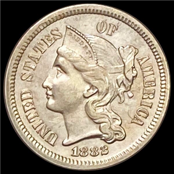 1882 Silver Three Cent UNCIRCULATED