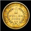 Image 2 : 1851 Rare Gold Dollar CLOSELY UNCIRCULATED
