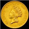 Image 1 : 1854 Rare Gold Dollar CLOSELY UNCIRCULATED