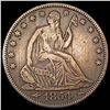 Image 1 : 1854 Arrows Seated Liberty Half Dollar LIGHTLY CIRCULATED