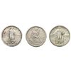 Image 1 : 1855-1918 [3] Silver Type Quarter Lot