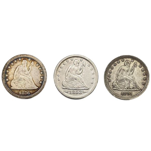 1853-1891 [3] Seated Liberty Quarter