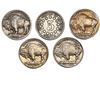 Image 2 : 1867-1938 [5] Type Coin Nickel Lot