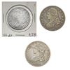 Image 1 : 1827, 1834 Capped Bust Half Dollar Lot [3 Coins] Fine