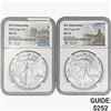 Image 1 : 2022 [2] Silver Eagle NGC MS70