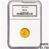 Image 1 : 1929 $2.50 Gold Quarter Eagle NGC MS62