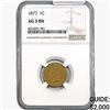 Image 1 : 1877 Indian Head Cent NGC AG3 BN