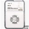 Image 1 : 1943 Wheat Cent NGC MS66