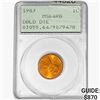Image 1 : 1983 Dbl Die Rev Lincoln Cent PCGS MS64 RB
