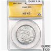 Image 1 : 1942 Walking Liberty Half Dollar ANACS MS62