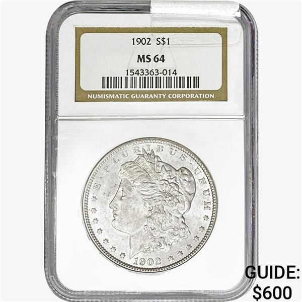1902 Morgan Silver Dollar NGC MS64