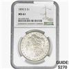 Image 1 : 1890-S Morgan Silver Dollar NGC MS61