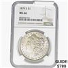 Image 1 : 1879-S Morgan Silver Dollar NGC MS66