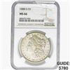 Image 1 : 1880-S Morgan Silver Dollar NGC MS66