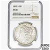 Image 1 : 1890-S Morgan Silver Dollar NGC MS61