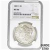 Image 1 : 1881-S Morgan Silver Dollar NGC MS66