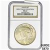 Image 1 : 1934-D Silver Peace Dollar NGC MS63 Great Falls Coll.