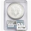 Image 2 : 2001 Silver Eagle PCGS  Gem UNC. 9/11/01 WTC
