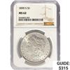 Image 1 : 1890-S Morgan Silver Dollar NGC MS62
