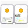 Image 2 : [2] Wheat Cent NGC MS65-66 RD [1951-D, 1953-S]