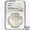 Image 1 : 1884-O Morgan Silver Dollar NGC MS66