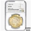 Image 1 : 1926-S Silver Peace Dollar NGC AU58