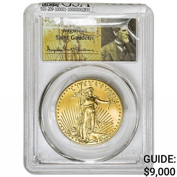 2016 1oz $50 AGE PCGS MS70 First Strike