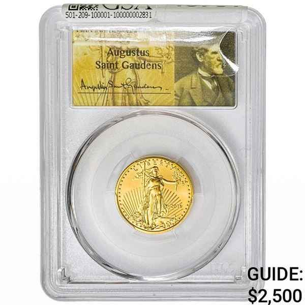 2016 1/4oz $10 AGE PCGS MS70 First Strike