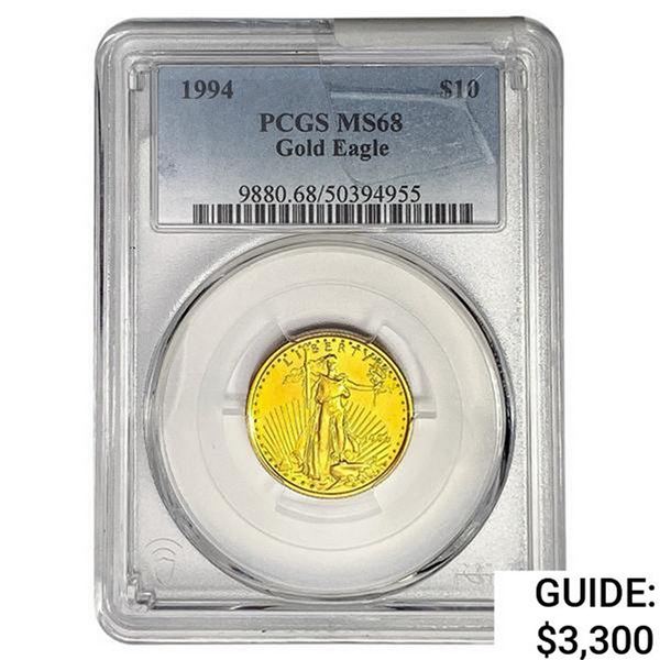 1994 1/4oz. Gold $10 PCGS MS68