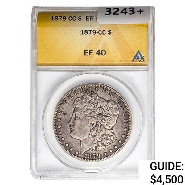 1879-CC Morgan Silver Dollar ANACS EF40