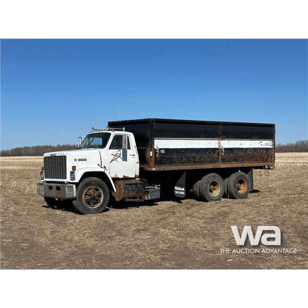 1984 GMC BRIGADIER T/A 20 FT. GRAIN TRUCK