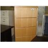 Image 1 : Maple 4-drawer Filing Cabinet