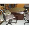 Image 1 : Walnut Round Conference Table