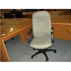 Green Cloth Highback Gaslift Chair