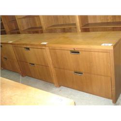 Dk Oak 2 Drawer Lateral Filing Cabinet