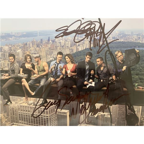 CSI: NY cast Gary Sinise, Hill Harper, Eddie Cahill, and Melina Kanakaredes signed photo