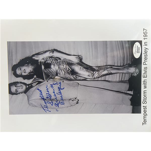 Tempest Storm signed photo