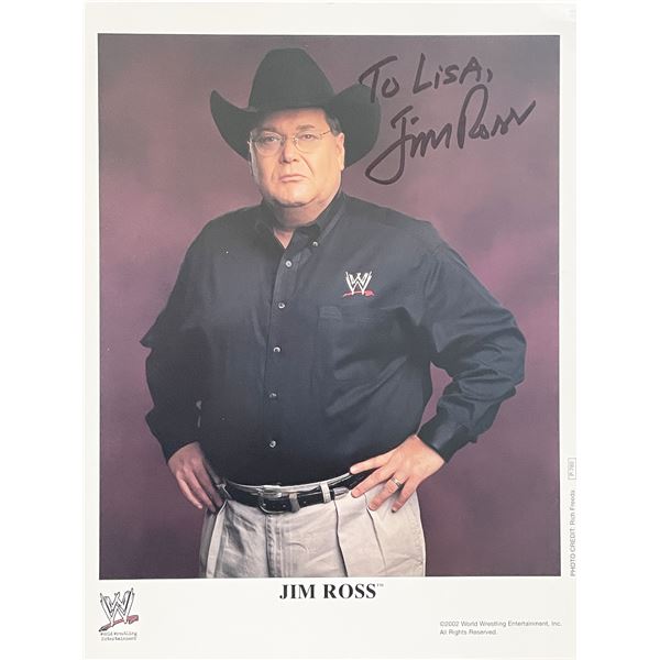 WWE Jim Ross signed photo
