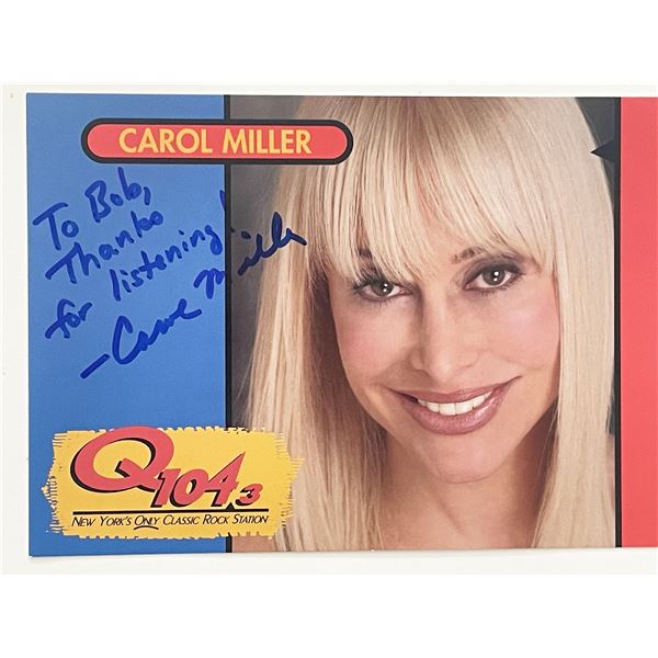 Radio Host Carol Miller signed photo