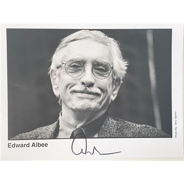 Author Edward Albee signed photo