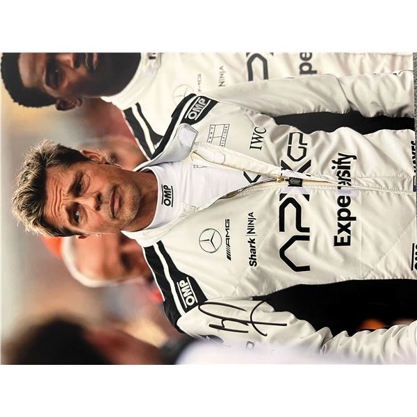 Formula 1 Brad Pitt signed movie photo