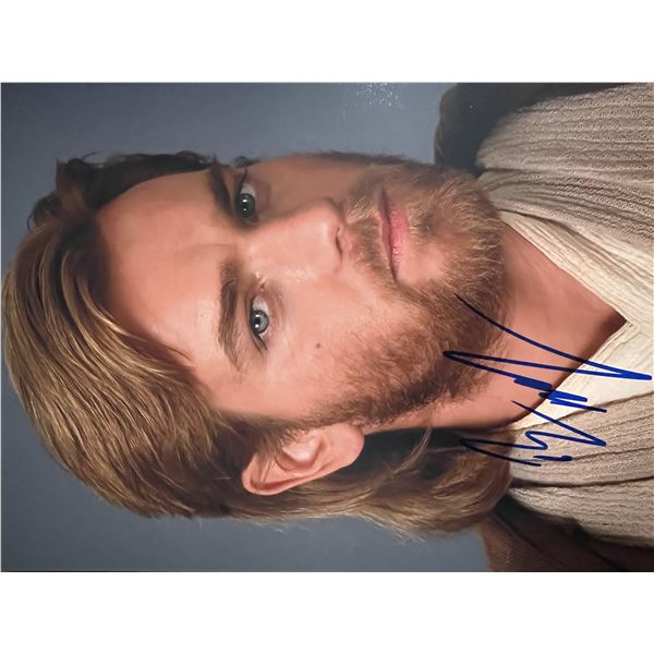 Star Wars Ewan McGregor signed movie photo