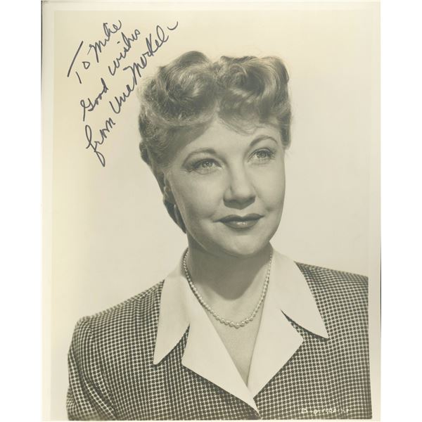 Una Merkel signed photo