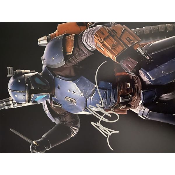 Star Wars The Mandalorian Jon Favreau signed movie photo