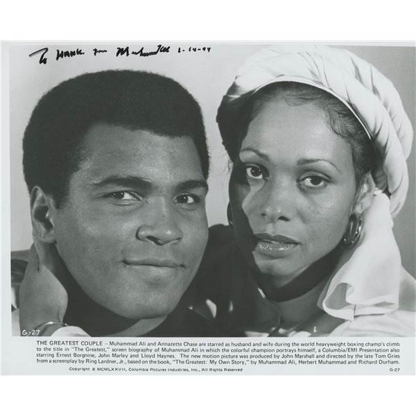 Muhammad Ali signed "The Greatest" photo