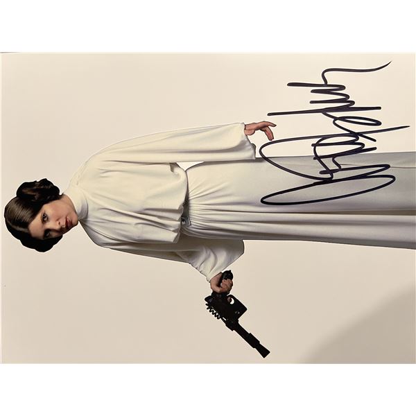 Star Wars Carrie Fisher signed movie photo
